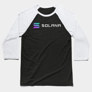 Solana (SOL) Blockchain Crypto Baseball T-Shirt